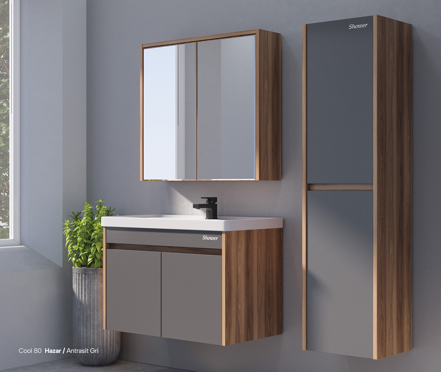 Cool Banyo Dolap Takımı 60 Cm