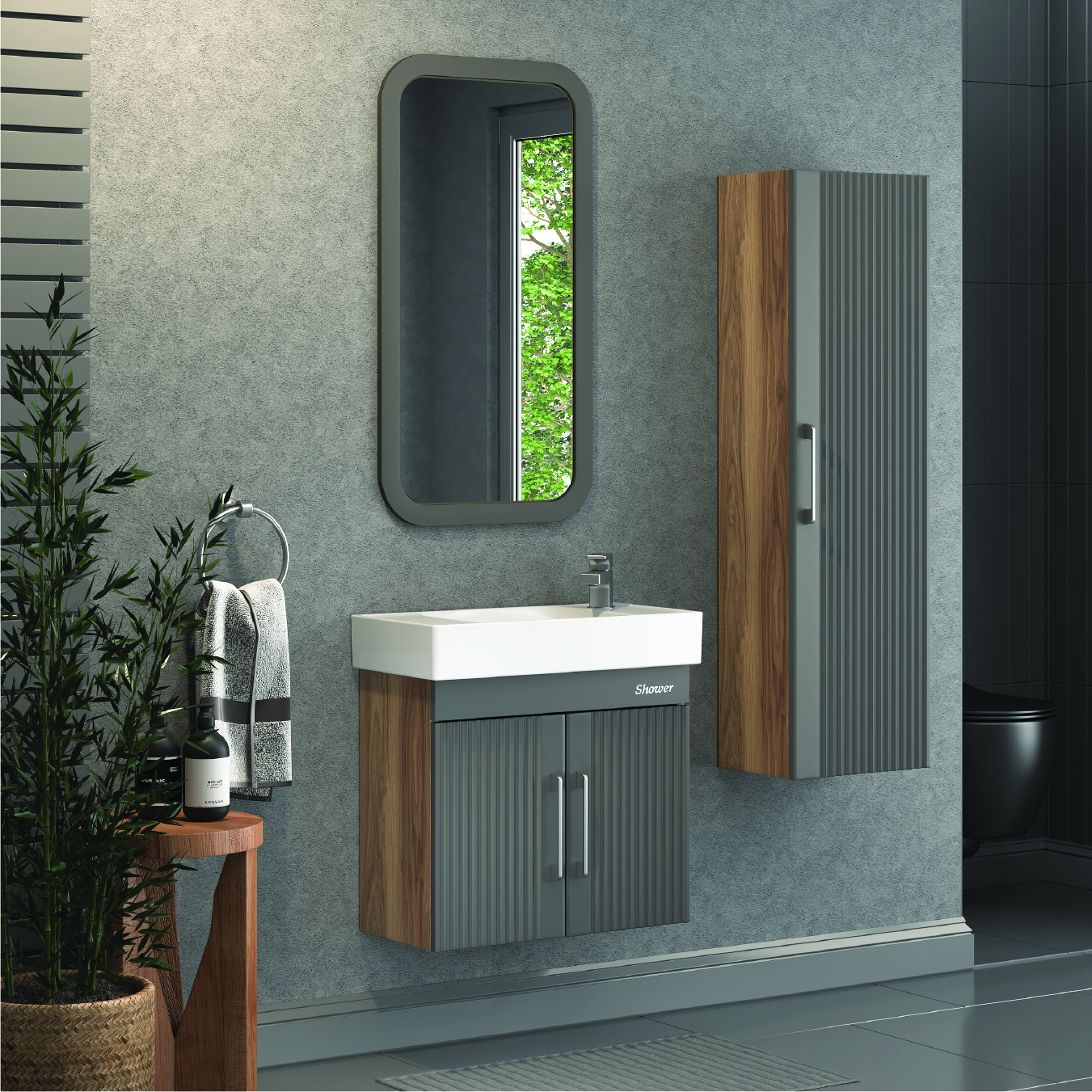 Area Banyo Dolap Takımı 85 Cm