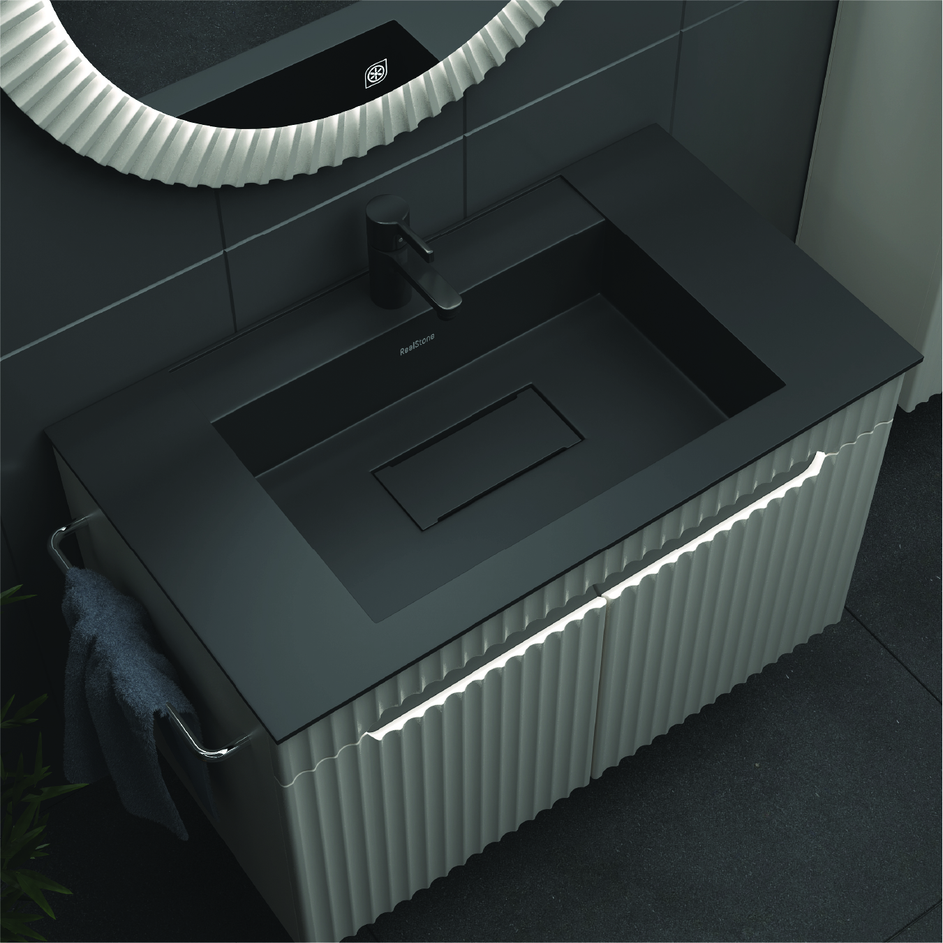 Zara Banyo Dolabı 80 Cm (kapaklı)