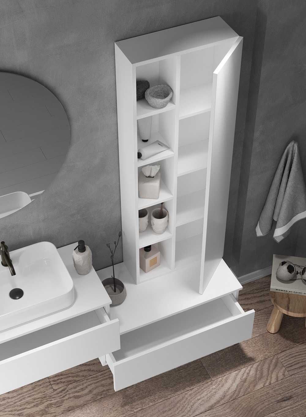 Nil Banyo Dolap Takımı