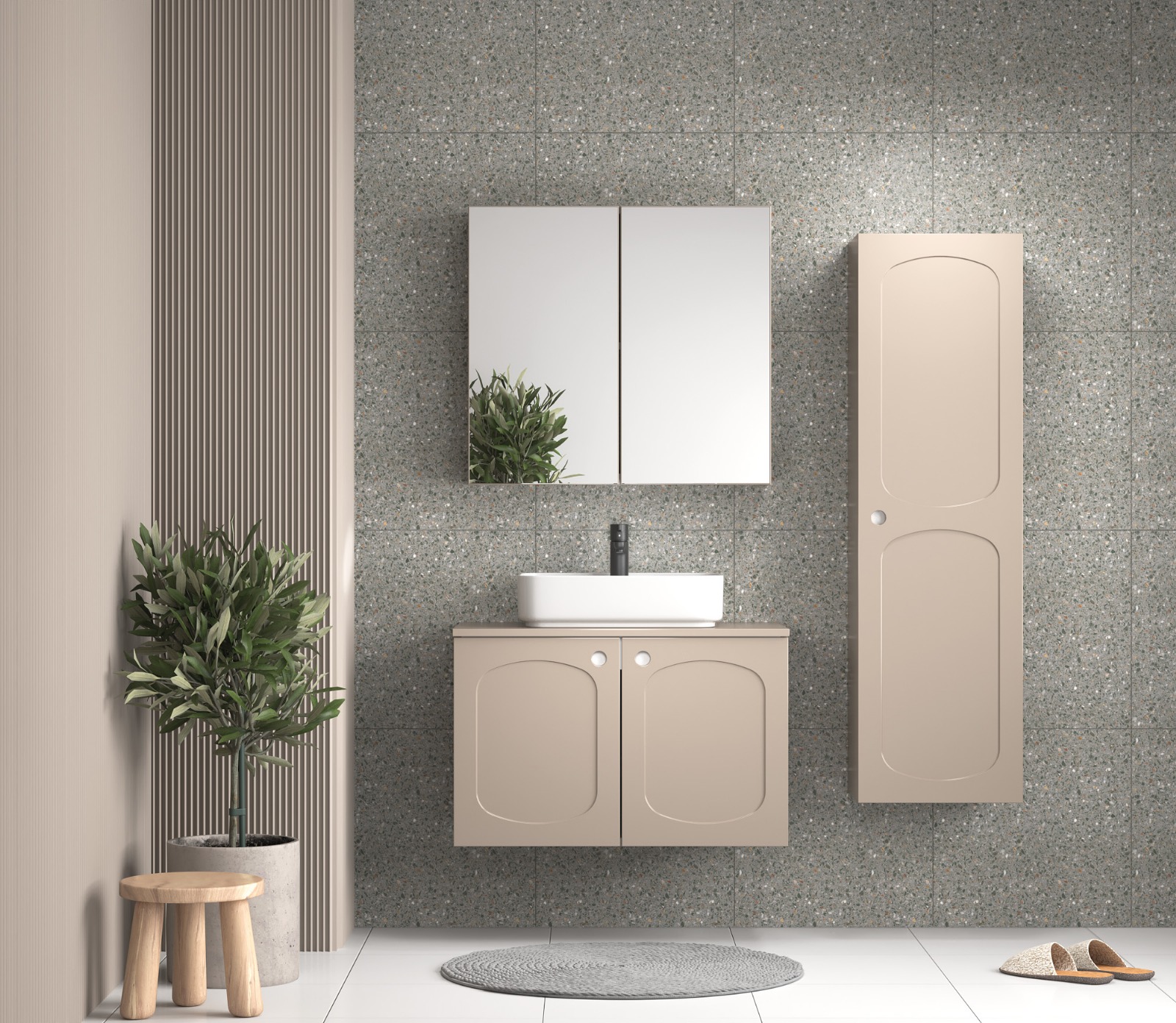 Mira Banyo Dolap Takımı 65 Cm