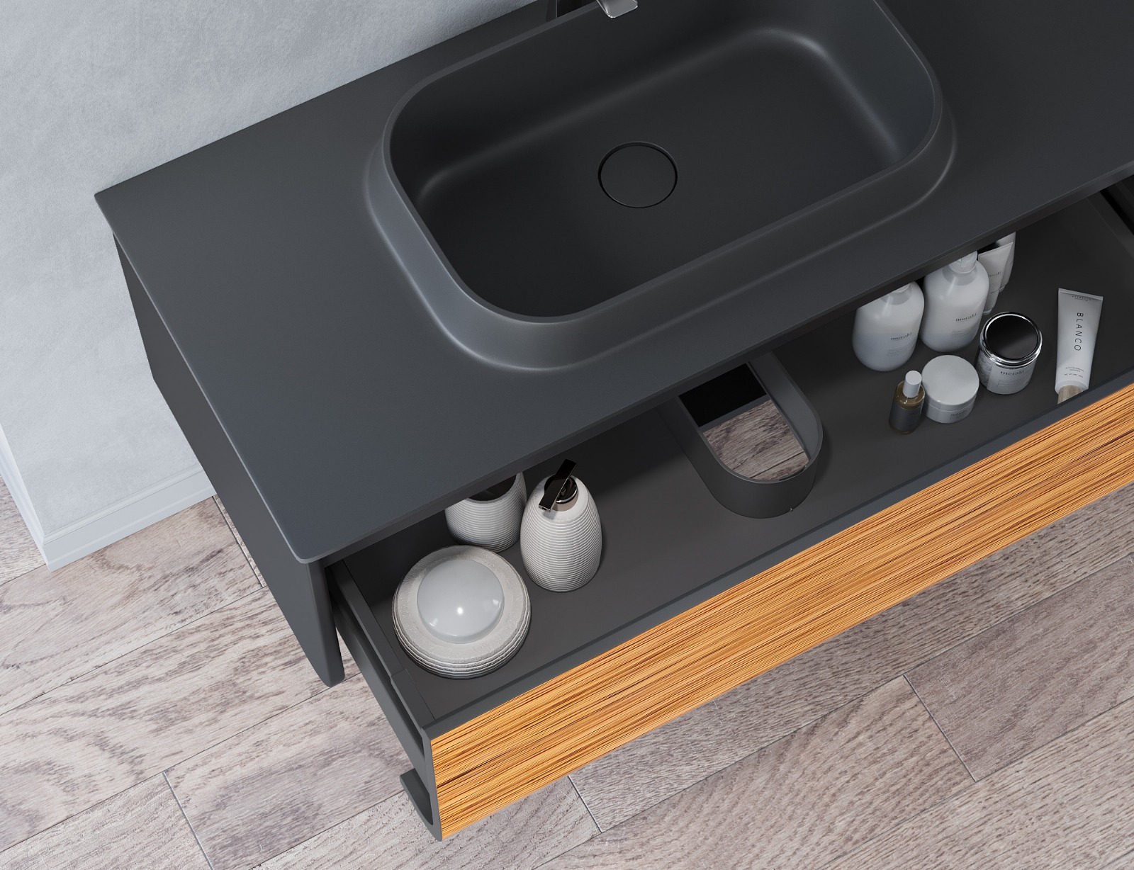 Montana Banyo Dolap Takımı 82Cm