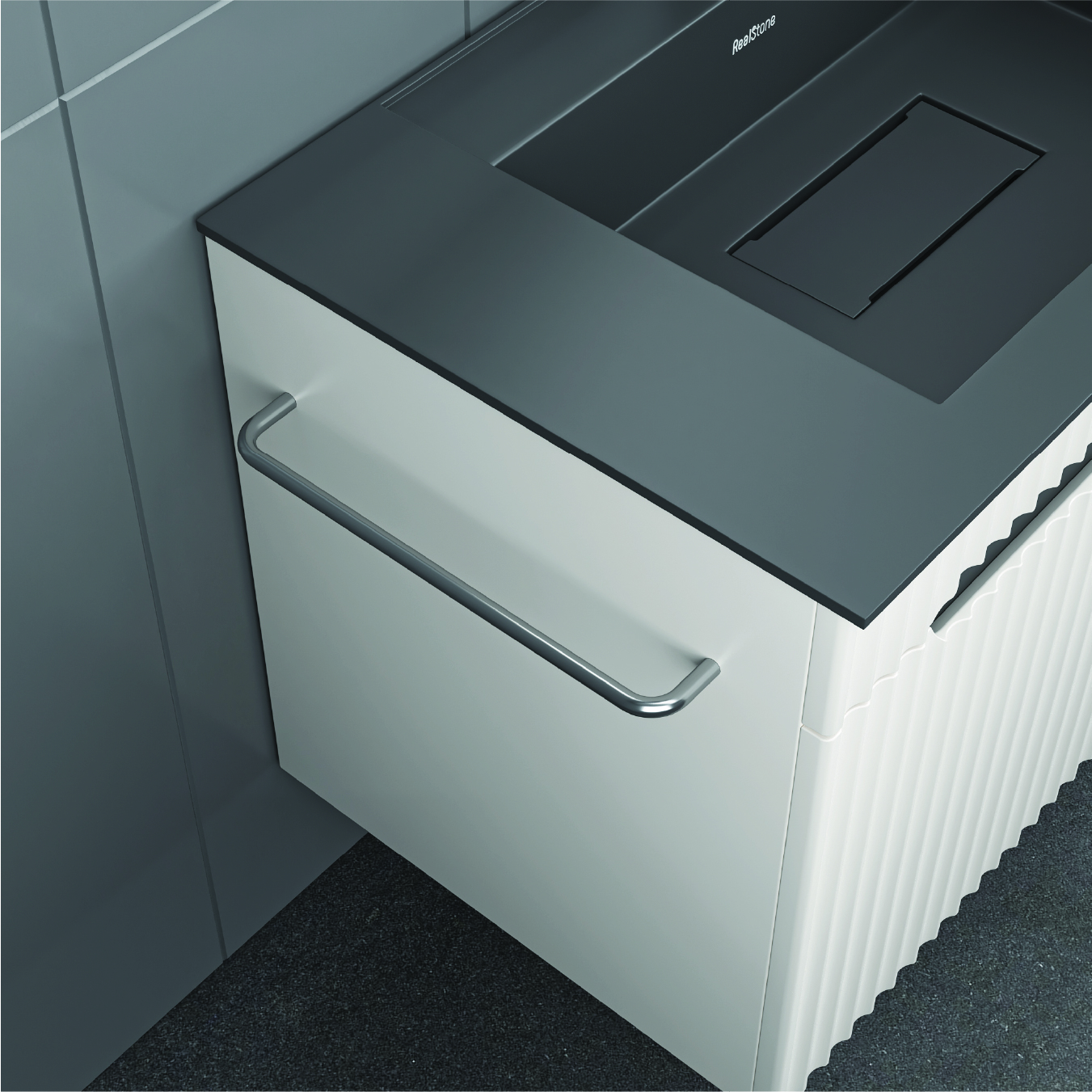 Zara Banyo Dolabı 80 Cm (kapaklı)