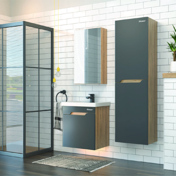 Milano Plus Banyo Dolap Takımı 50 Cm (Kapaklı)