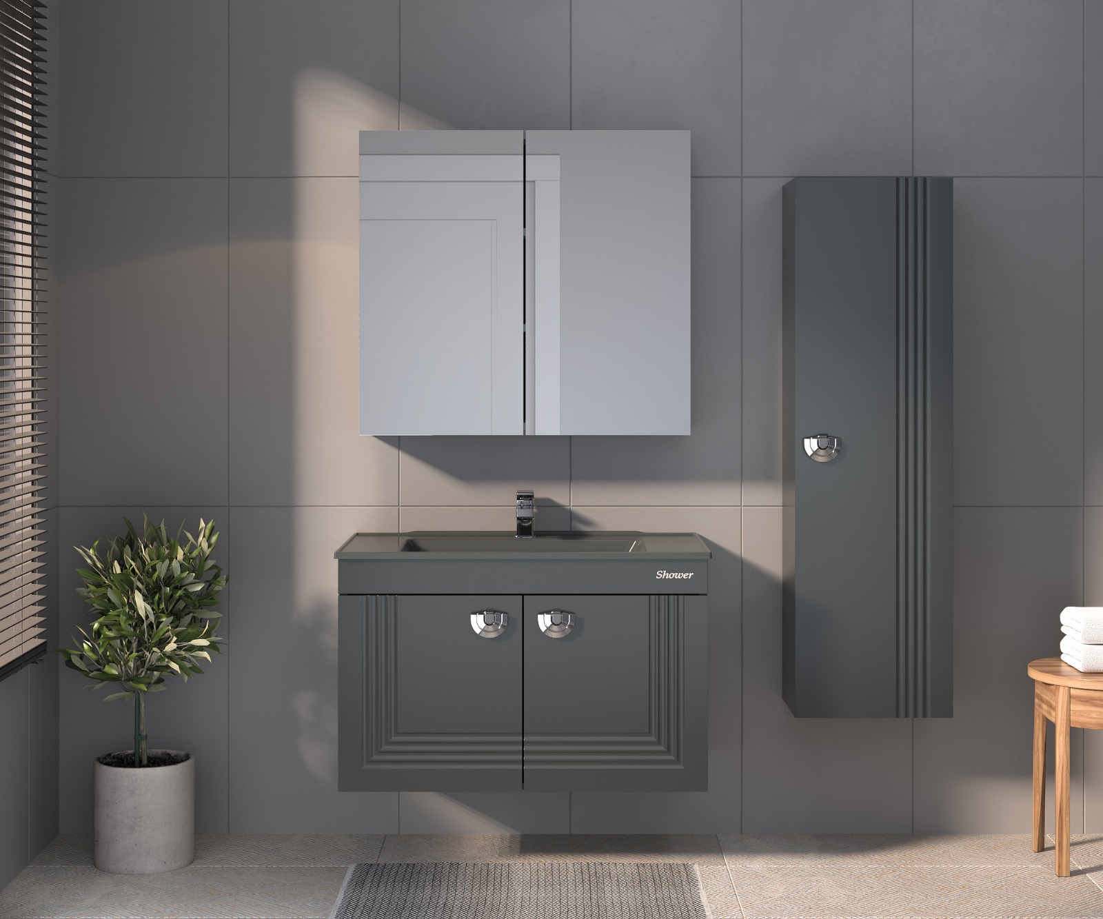 Mertaş Banyo Dolap Takımı 65 Cm