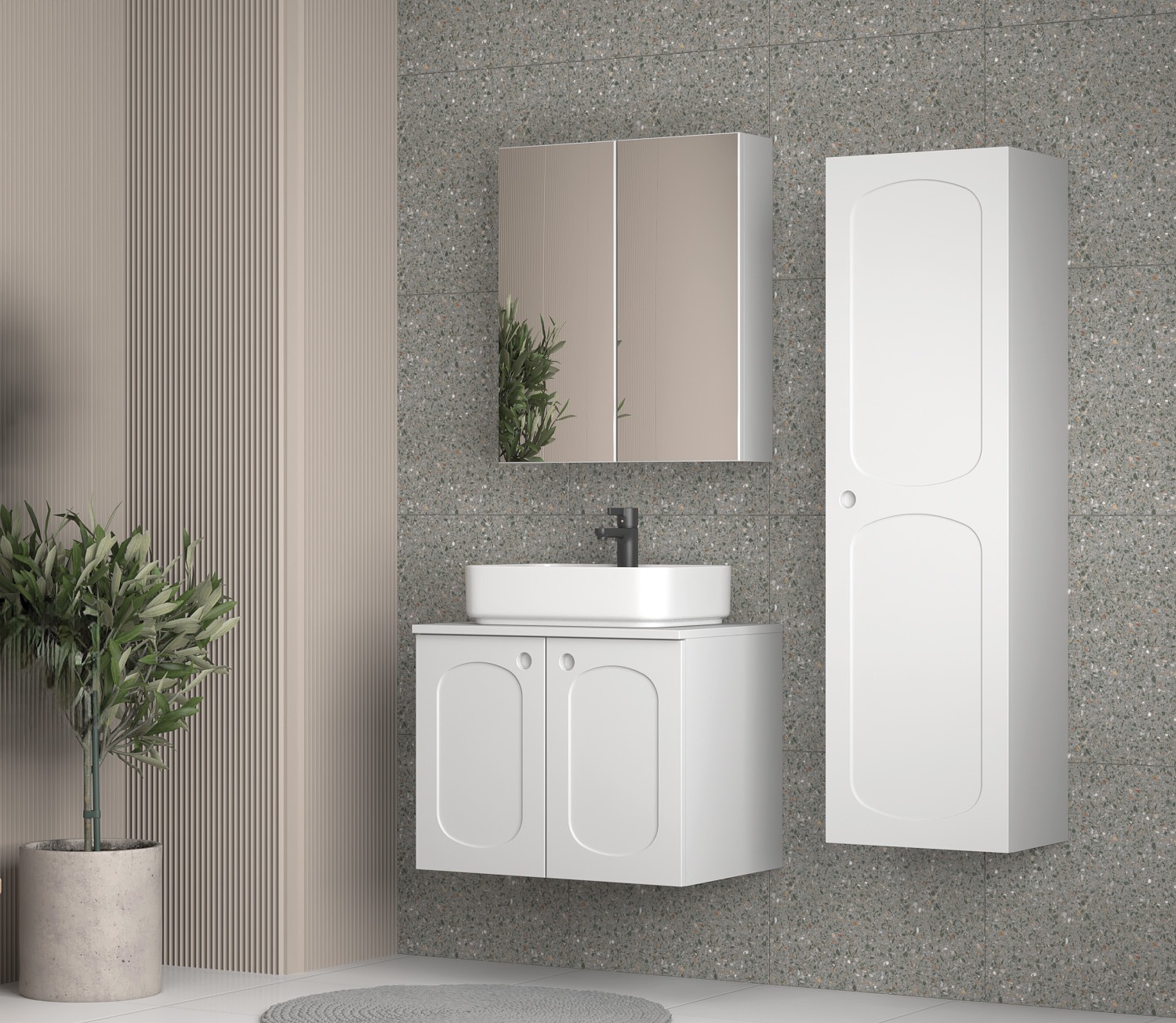 Mira Banyo Dolap Takımı 65 Cm