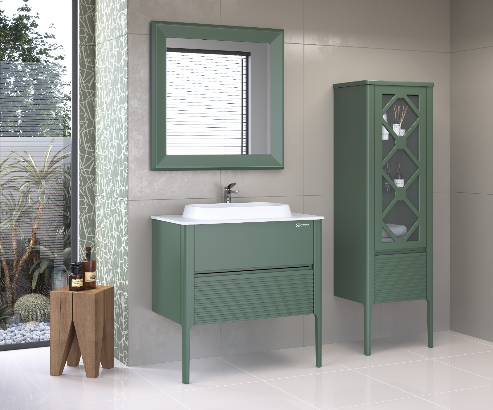 Asya Banyo Dolap Takımı