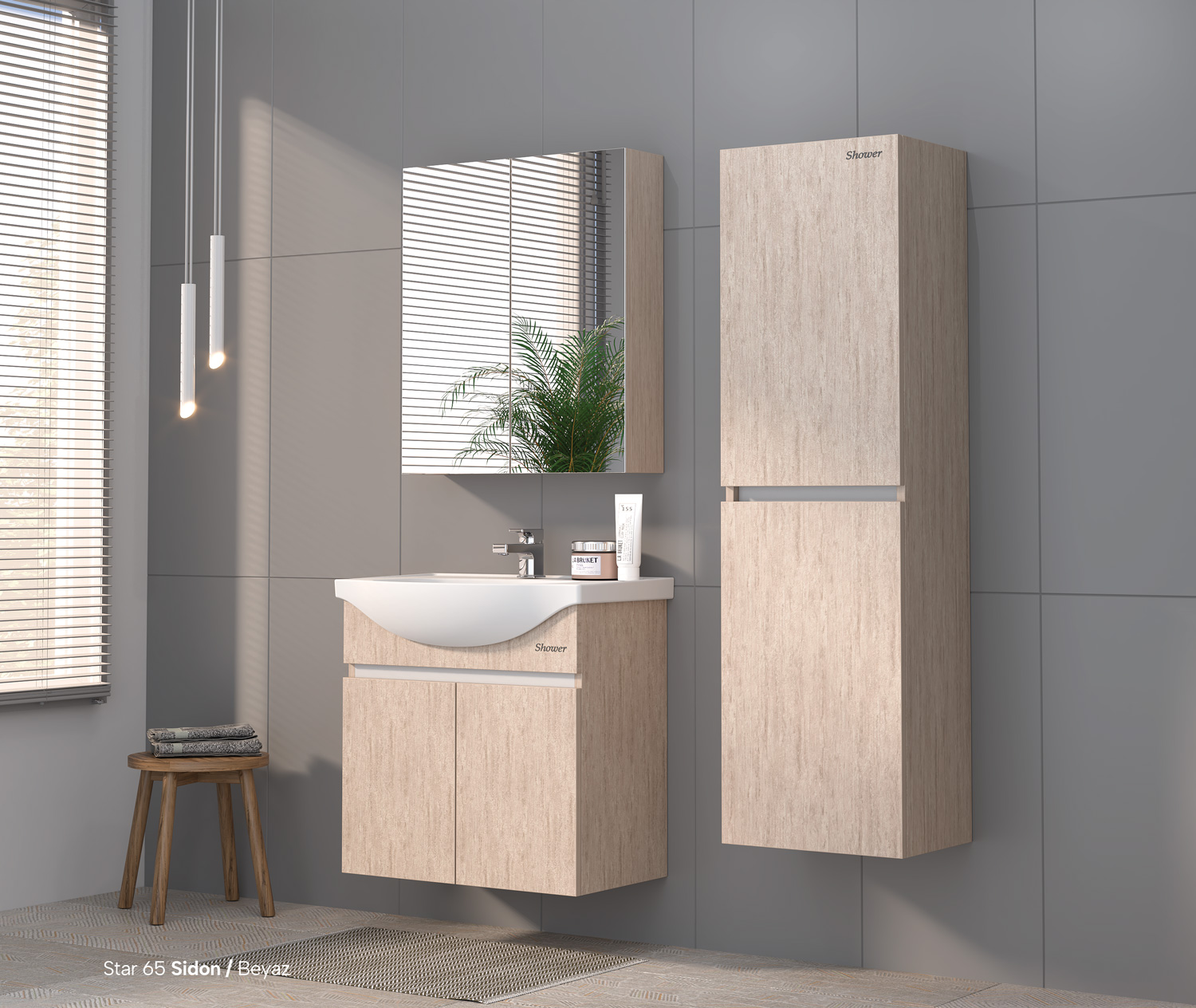 Star Banyo Dolap Takımı 65 Cm