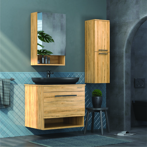 Adel Banyo Dolap Takımı 75Cm