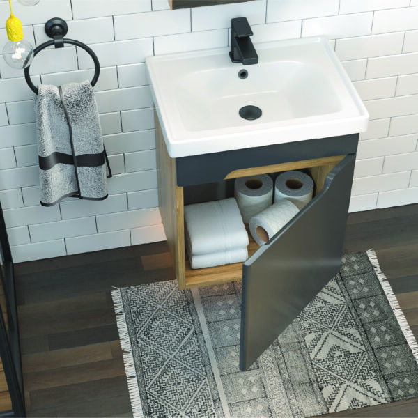 Milano Plus Banyo Dolap Takımı 50 Cm (Kapaklı)